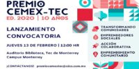 Lanzan el premio CEMEX – Tec 2020