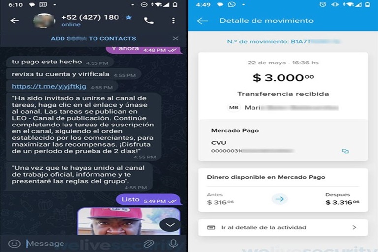 Advierten sobre estafas laborales en TikTok a través de WhatsApp y Telegram