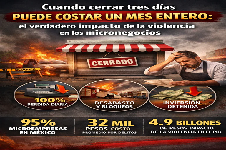 Violencia e incertidumbre: cómo impactan los cierres y bloqueos a los micronegocios en México