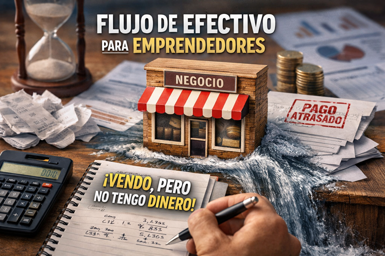 Flujo de efectivo para emprendedores: el error silencioso que está matando más negocios que la falta de ventas